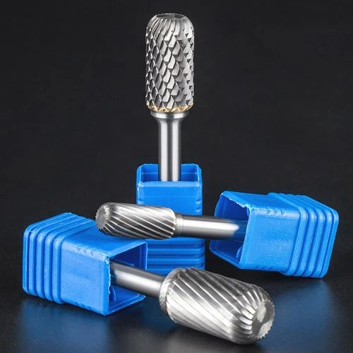 Type W Cylinder Shape with Flat Head Carbide Deburring Cutters for Steel Cutting